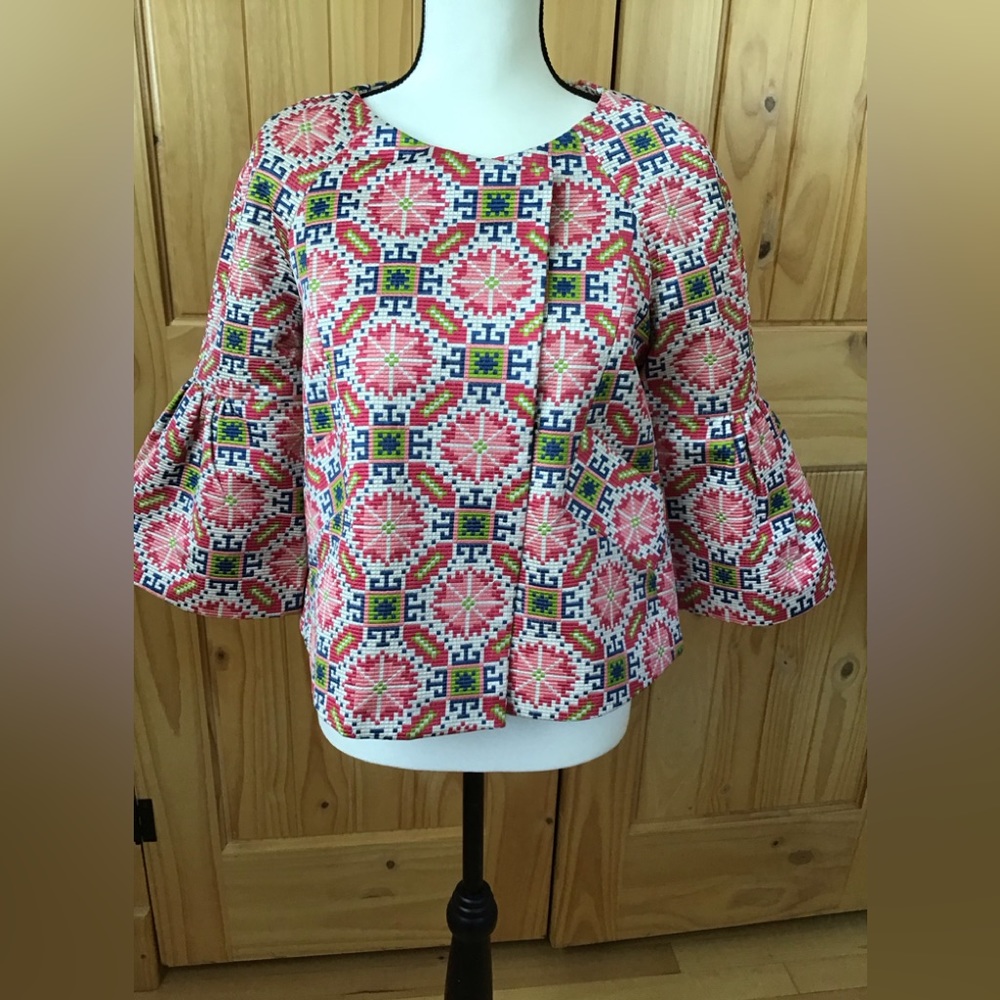 Anthropology Cropped Textured Jacket